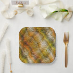 Earthtone Faux Snakeskin Paper Party Plates Pappteller<br><div class="desc">Part of a versatile, decorative collection of paper party supplies and gift wrap with earthtones as the primary color scheme - a collection featuring coordinated patterns and designs created to work together. The focus is on clean, balanced visuals that are easy to mix and match for all your gift wrap...</div>