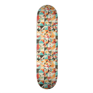 Earthtone geometrisches Muster Skateboard