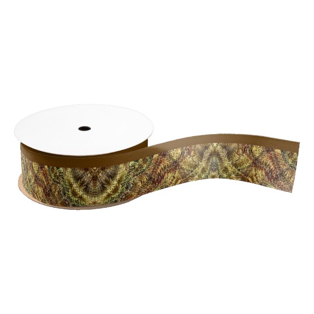 Earthtone Sampler Grosgrain Ribbon Ripsband (Spule)