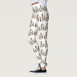 Earthtone versieht II mit Federn Leggings
