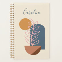 Earthy Abstrakt Geometric Botanical Personalisiert