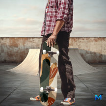 Earthy Bio Skateboard - Minimalistisch Boho Design
