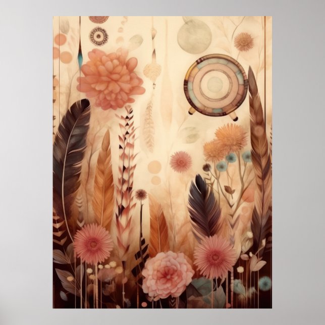 Earthy Blossom Symphony Poster (Vorne)