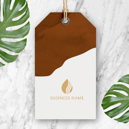 Earthy Boho Cloud Logo Hang Tag Geschenkanhänger