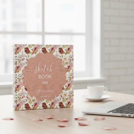 Earthy Boho Flowers Notizbuch