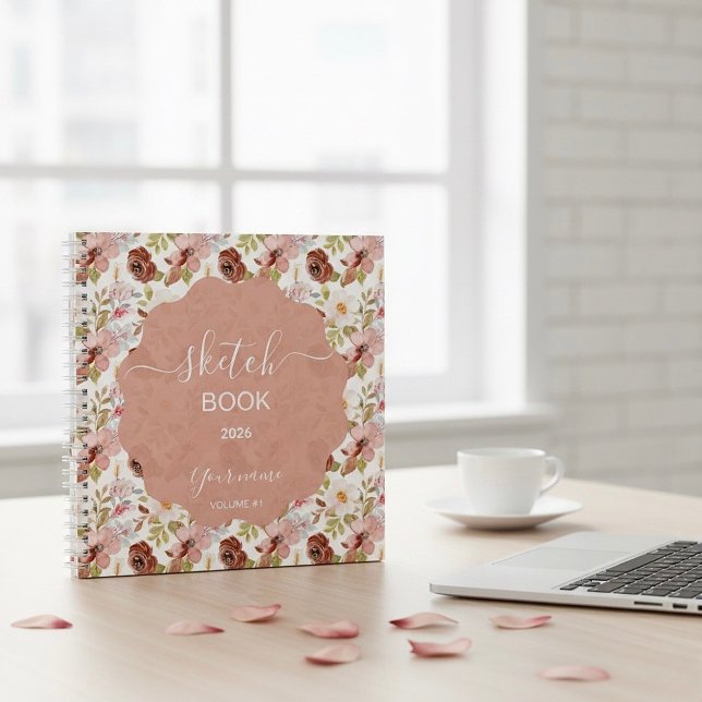 Earthy Boho Flowers Notizbuch (Von Creator hochgeladen)