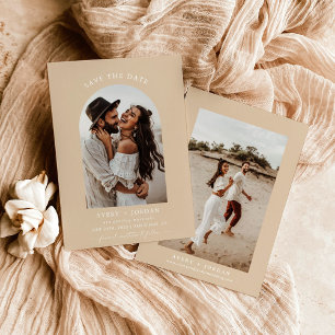 Earthy Boho Photo Enregistrer Les Dates Cartes