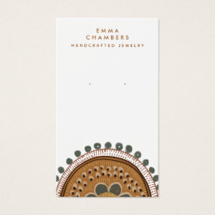 Earthy Boho Rustica Earring Juwelier Display Card