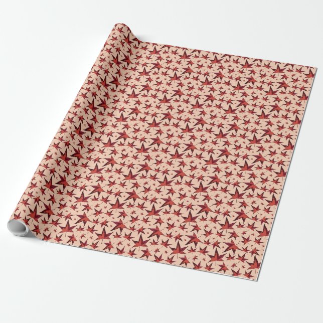 Earthy Burnt Autumn Leaves Geschenkpapier (Ungerollt)