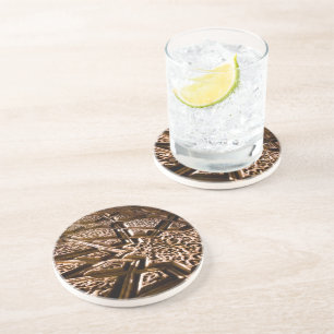 Earthy Clay Stars Getränkeuntersetzer