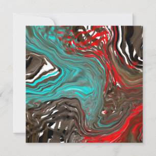 Earthy Colors Digital Art Dankeskarte