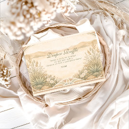 Earthy Desert Meadow Diapper Raffle  Begleitkarte