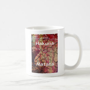 Earthy Elegant Lion: Hakuna Matata Textured Design Kaffeetasse