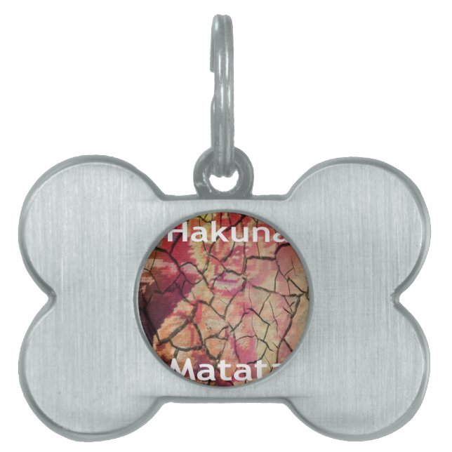 Earthy Elegant Lion: Hakuna Matata Textured Design Tiermarke (Vorderseite)