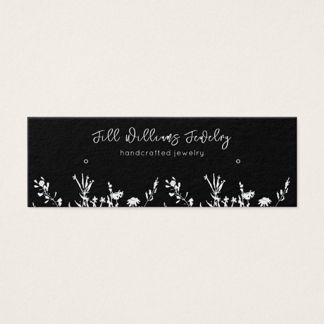 Earthy floral ・ Earring Hoops Stuck Display Card (Vorderseite)