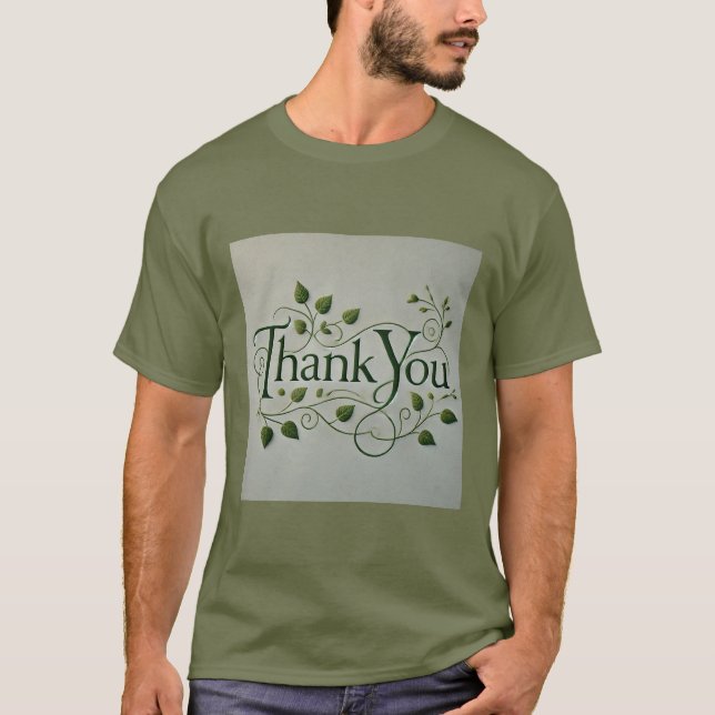 Earthy Green Danke Mens Tshirt (Vorderseite)