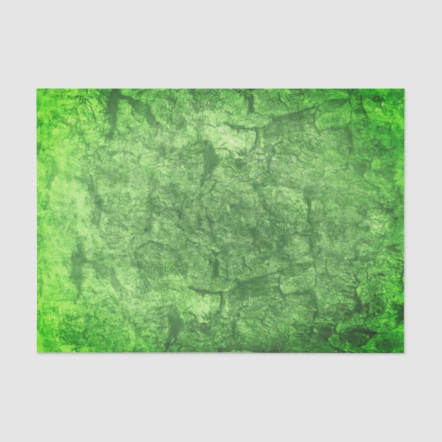 Earthy Green Moss Illustration Seidenpapier (Vorderseite)