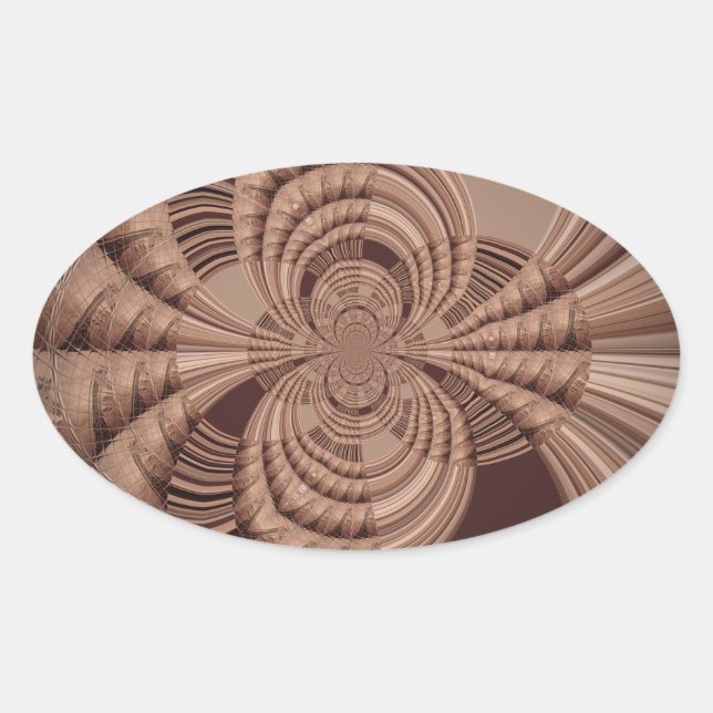 Earthy Hakuna Matata Art Print Ovaler Aufkleber (Vorderseite)