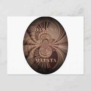 Earthy Hakuna Matata Art Print Postkarte