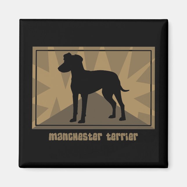Earthy Manchester Terrier Magnet (Vorne)