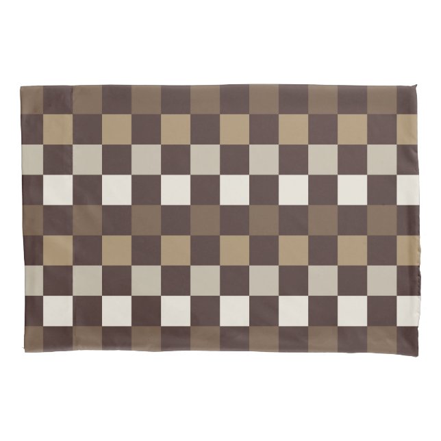 Earthy minerals checkerboard pattern kissenbezug (Vorderseite-Links)