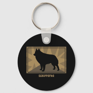 Earthy Schipperke Schlüsselanhänger