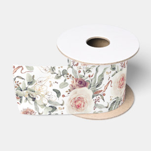 Earthy Shades Terracotta Roust Blume Botanisch Satinband