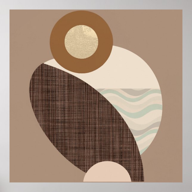 Earthy Shapes Poster (Vorne)