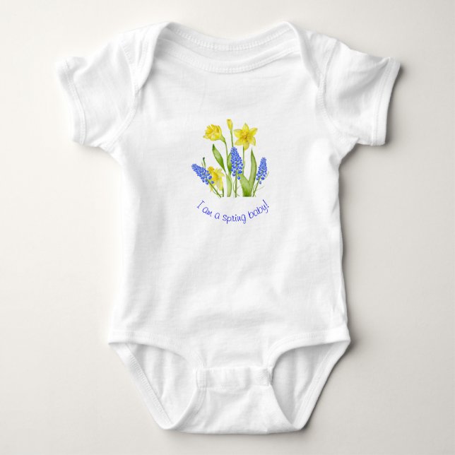 Earthy Spring on a Baby Jersey Bodysuit (M,D) Strampler (Vorderseite)
