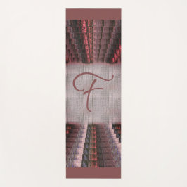 Earthy Süede Pink Red Faded Woven Leinwand Yogamatte