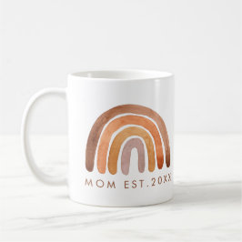 Earthy Tone Boho Rainbow Mama Kaffeetasse