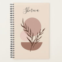 Earthy Trendy Abstrakt Boho Personalisiert Planner