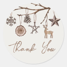 Earthy Weihnachten Danke, Stickers