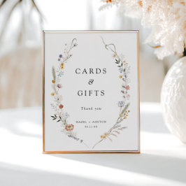 Earthy Wildblume Cards & Gifts Poster