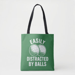 Easily abgelenkt durch Bälle Lustiger Golfball Gol Tasche