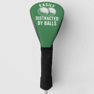 Easily abgelenkt von Bällen Lustiger Golfball Golf Headcover