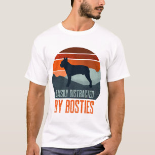 Easily Distracted By Bosties Hunde Spazieren T-Shirt