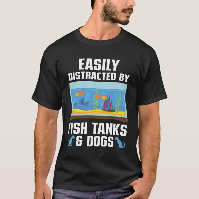 Easily Distracted By Fish Tanks & Dogs Aquarium Aq (Vorderseite)