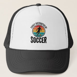 Easily Distracted By Fußball Vintage-Shirt-Design Truckerkappe