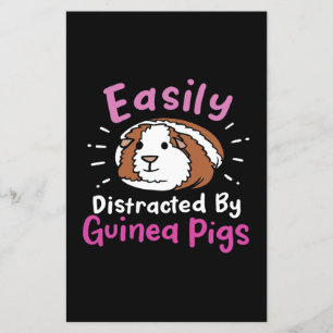 Easily Distracted By Guinea Pigs Cute Pet Lover