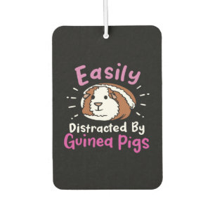 Easily Distracted By Guinea Pigs Cute Pet Lover Autolufterfrischer