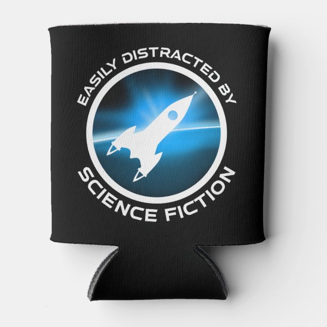 Easily Distracted By Science Fiction Dosenkühler (Vorderseite)
