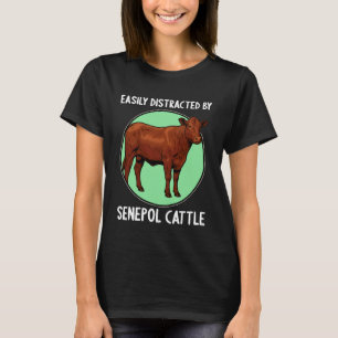 Easily Distracted by Senepol-Rind Senepol-Kuh T-Shirt
