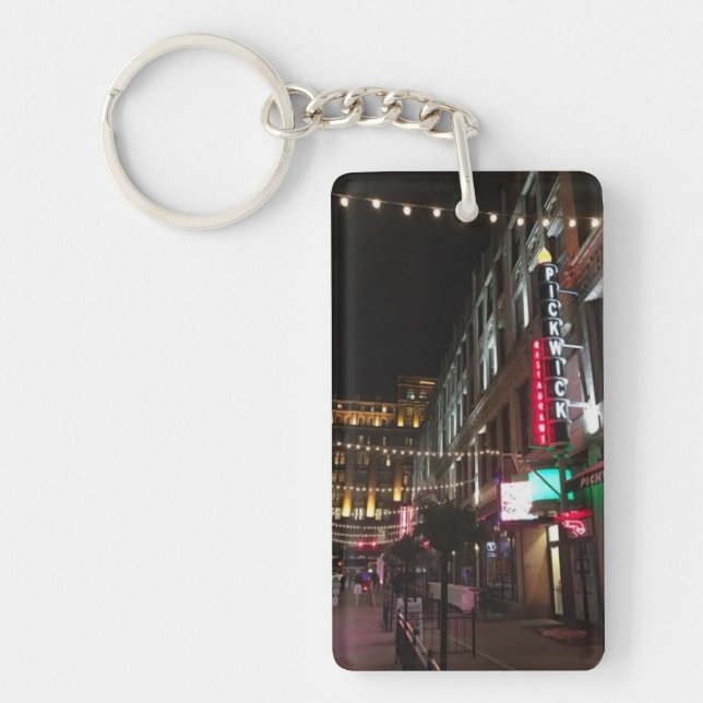 East 4th Street, Cleveland, Ohio Foto Key Chain Schlüsselanhänger (Vorderseite)