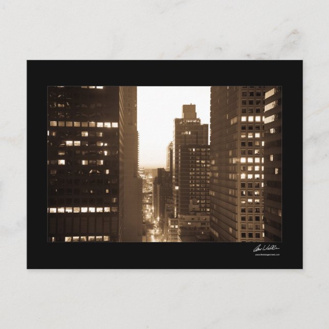 East 55th Street, New York Postkarte (Vorderseite)