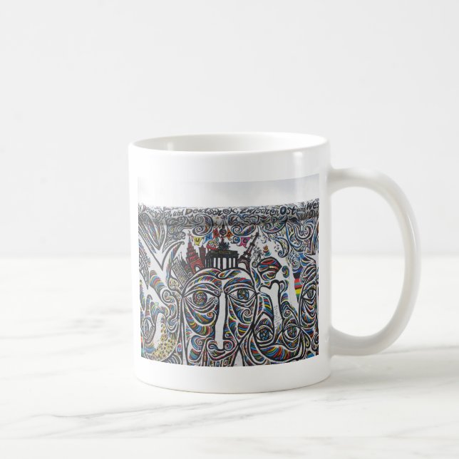 East Berlin Wall Graffiti Kaffeetasse (Rechts)