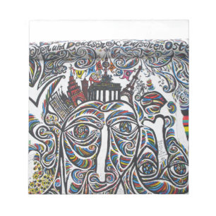 East Berlin Wall Graffiti Notizblock