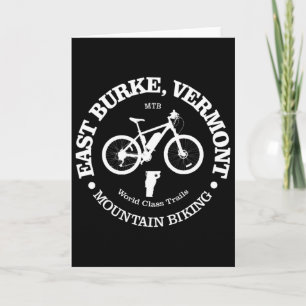 East Burke Lustig East Burke Vermont Berg Bikin Karte