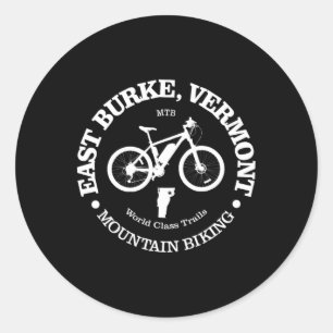 East Burke Lustig East Burke Vermont Mountain Biki Runder Aufkleber