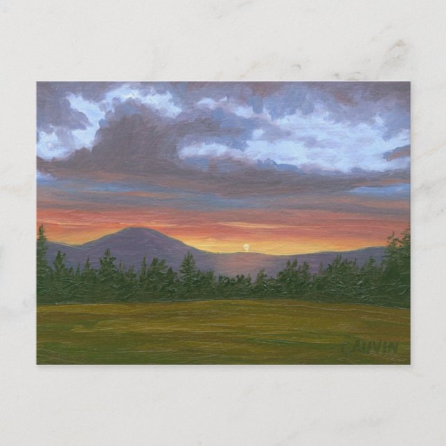 East Burke Vermont Mountain landscape Postcard Postkarte (Vorderseite)